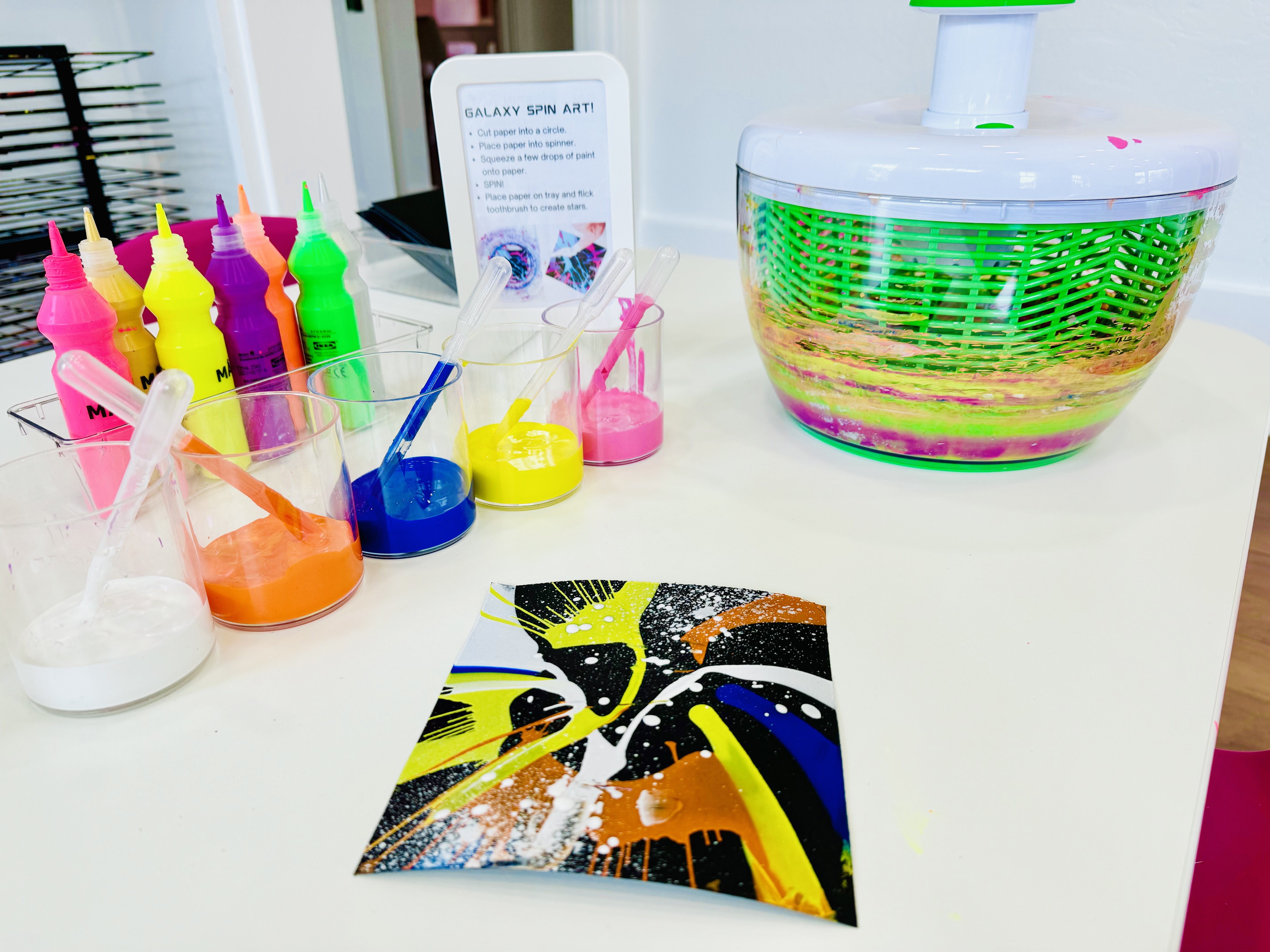 Galaxy Spin Art Galaxy Spin Art